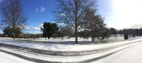 Snowy Fields around Bolger Center, Potomac, MD