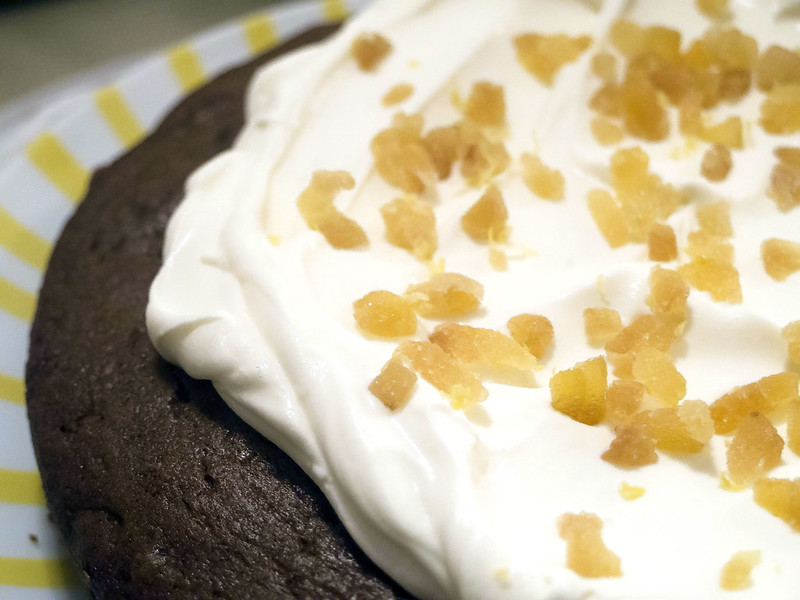 Lemon-ginger molasses cake