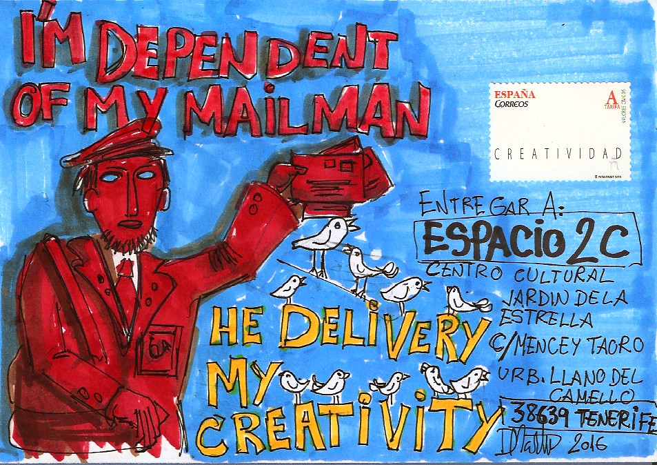 The Mailman-Mail Art Project-Tenerife/Spain, 2016 25653308626_fd4debe8f0_b