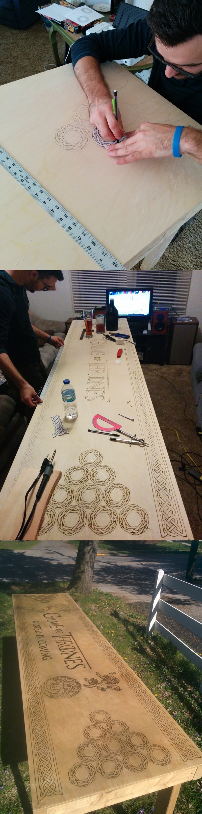 This Guy Made His Own Game of Thrones Beer Pong Table