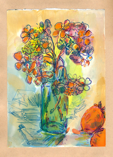 Sketchbook #93: Dry Hydrangea