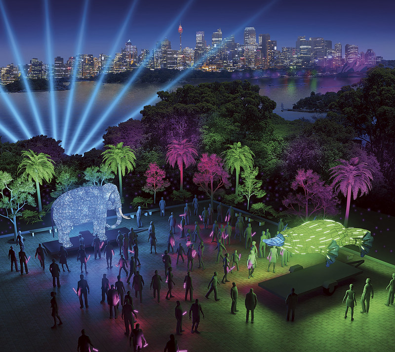 Taronga Zoo, Be the Light for the Wild - artist impression by Ample Projects