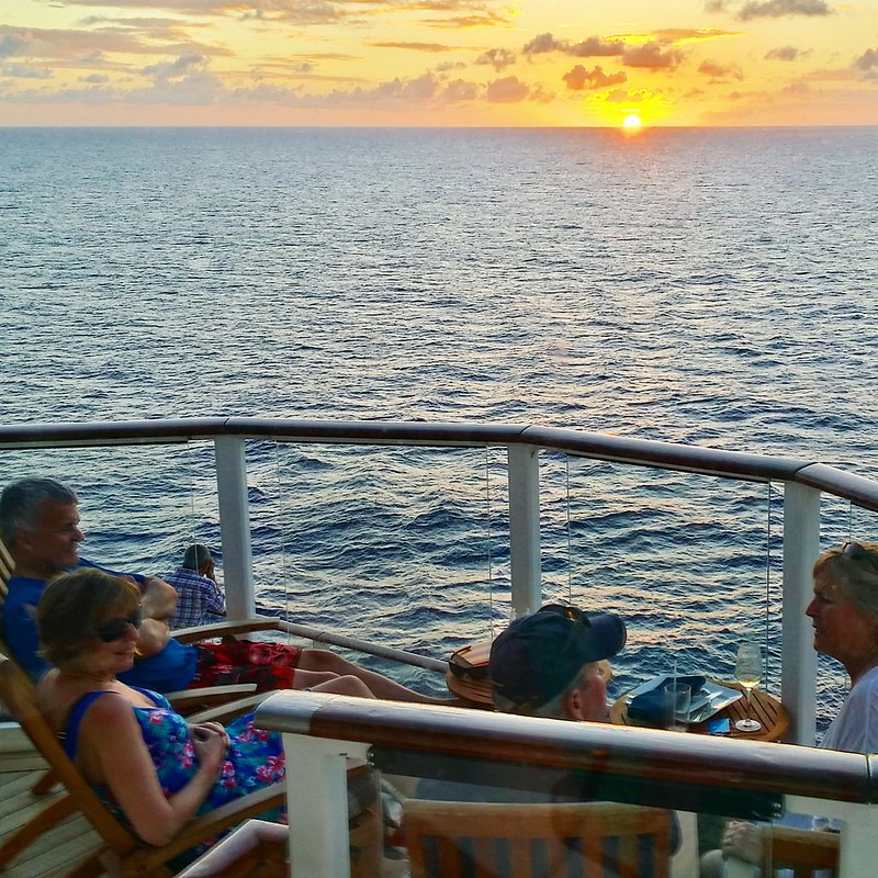 Sunset on Caribbean, honeymoon
