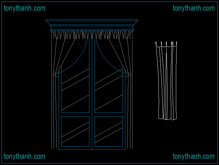 Window curtain wall cad block, curtain wall elevation autocad drawing