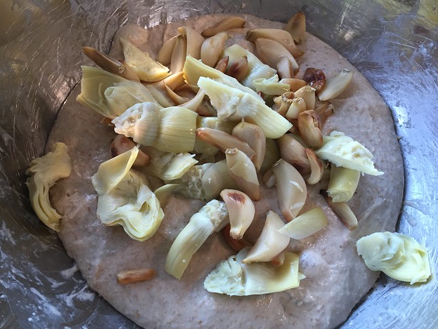 Mixing Artichoke/Garlic