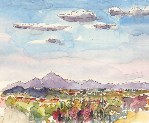 Oro Valley landscape from Hilton El Conquistador