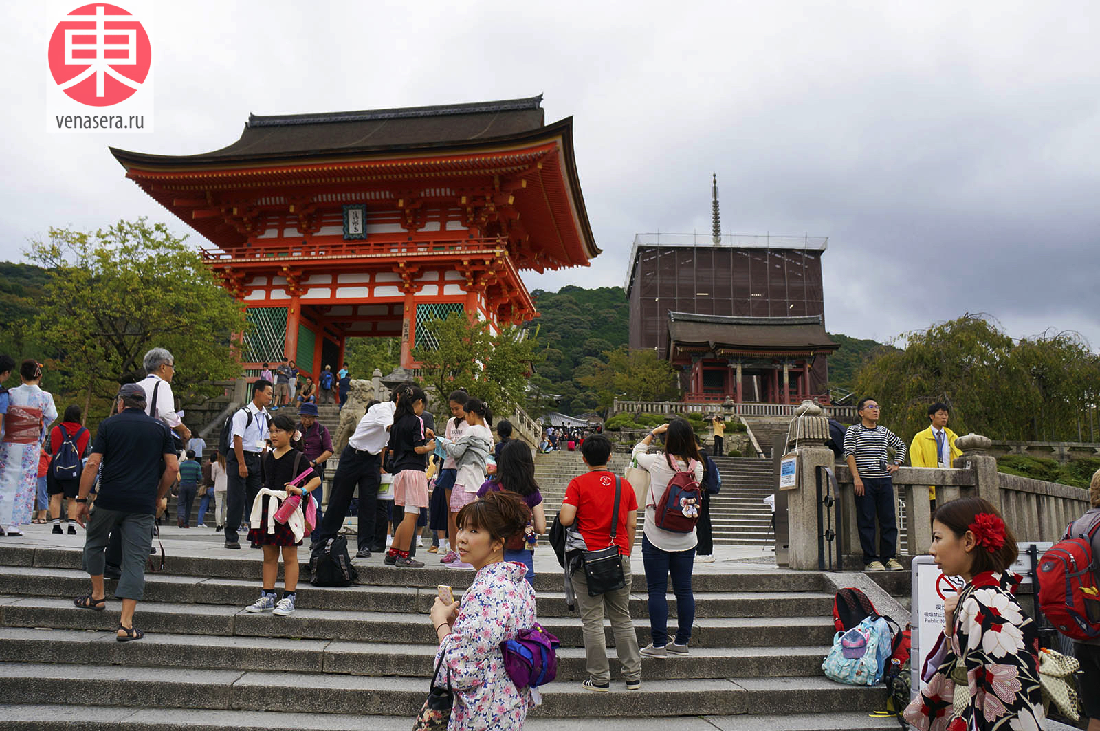 Храм Киёмидзу-дэра в Киото, 清水寺, Киото, Kyoto, 京都, Япония, Japan, 日本.