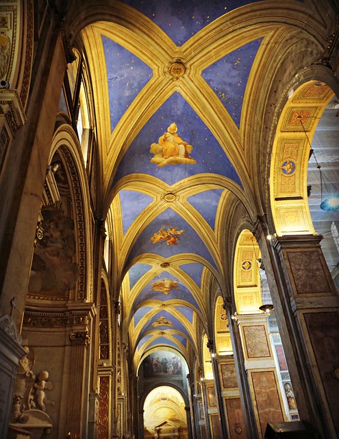 Sant'Agostinon kaunis sininen katto
