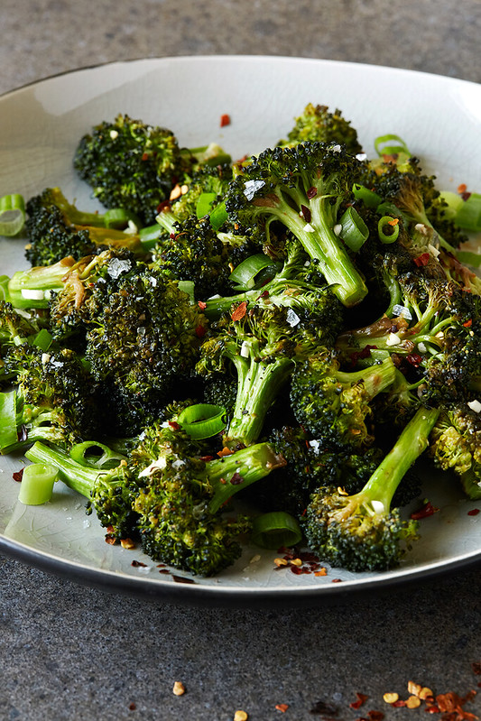 Spicy Garlic Roasted Broccoli