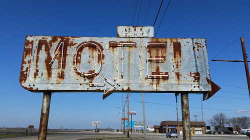 old sorry sign metal vintage illinois neon rusty motel arrow crusty stclaircountyil il159 il159il156