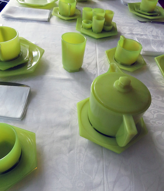 Lime Green Dining Set in the Sonneveld House in Rotterdam, Holland