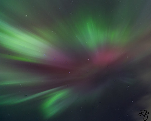 Red and green Aurora