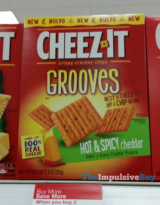 Spotted On Shelves Cheez It Hot Spicy Cheddar Grooves The