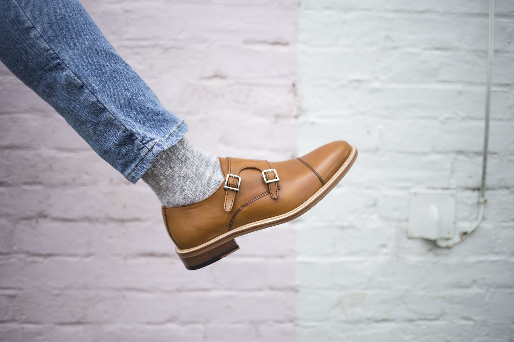 Double monk strap with jeans best sale