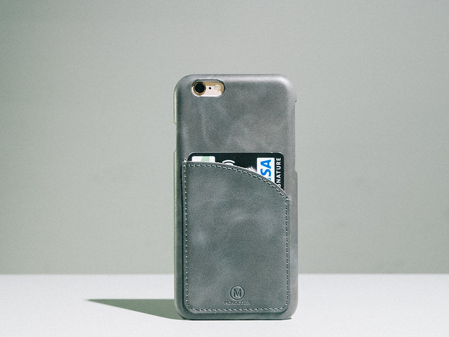 Exquisite | Genuine Leather Hard Shell Case with Smart Card Pocket for iPhone 6s