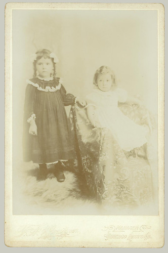 Two Children cabinet card