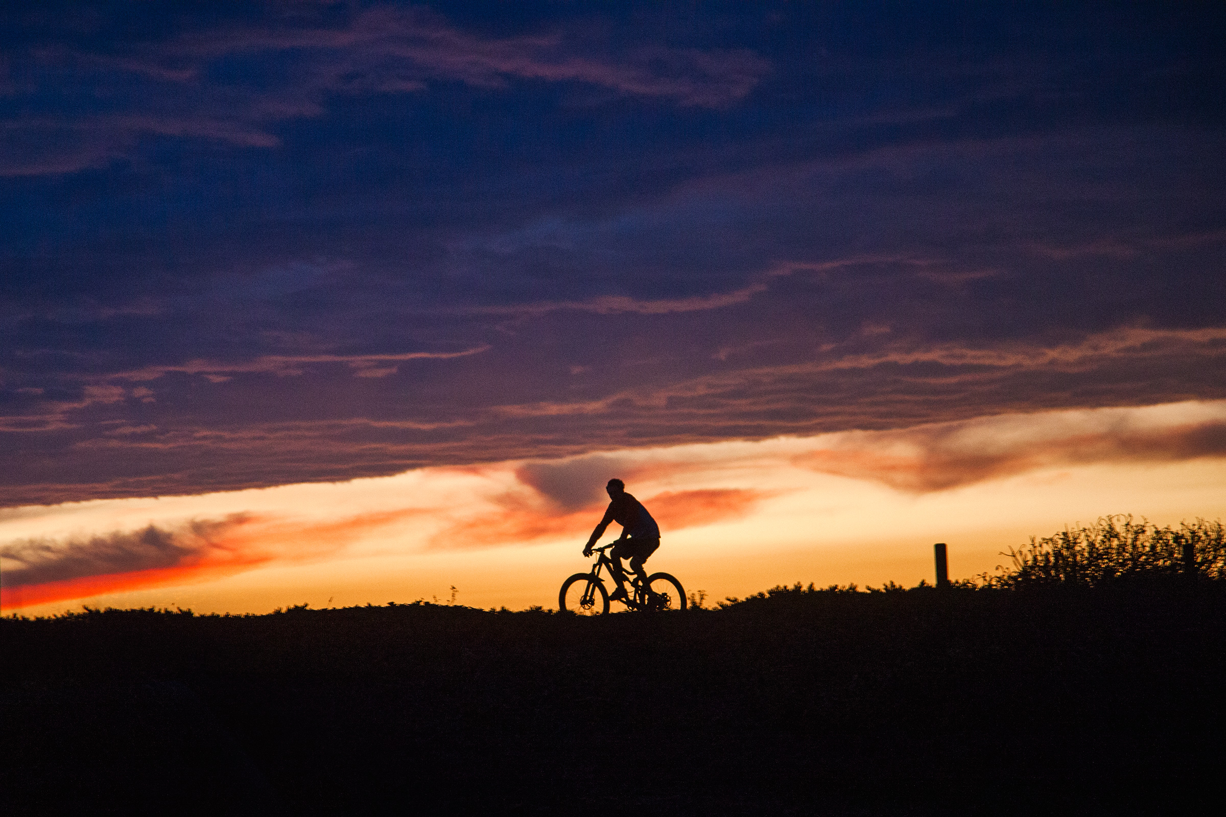 Sunset Cyclist