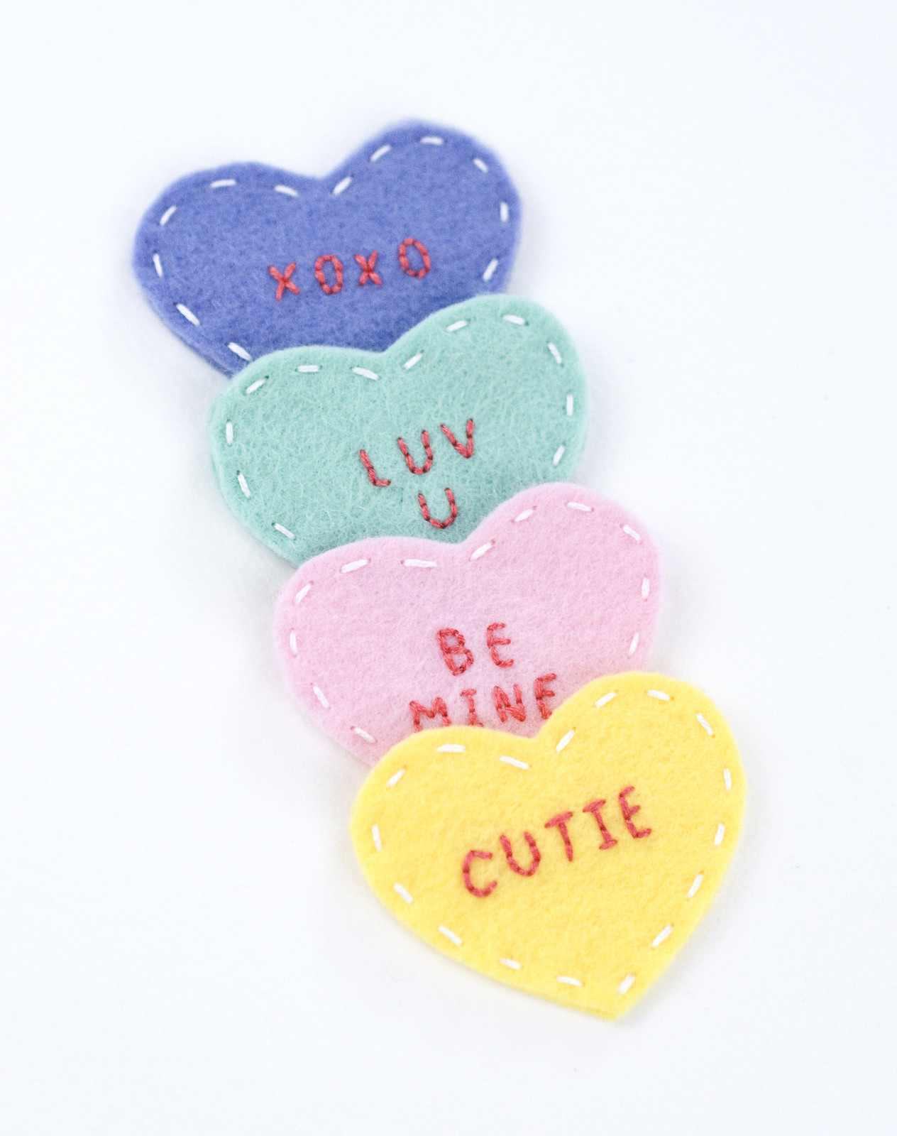 Conversation Heart Valentine's Day Magnets - DIY Candy