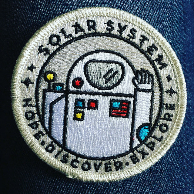 Favourite gift! I love this patch from @tinyotterpaws. She got me other awesome stuff too but I didn't bring it all with me.