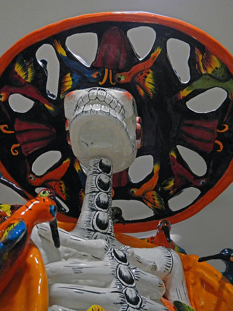 A bright ceramic skeleton in Puerto Vallarta, Mexico