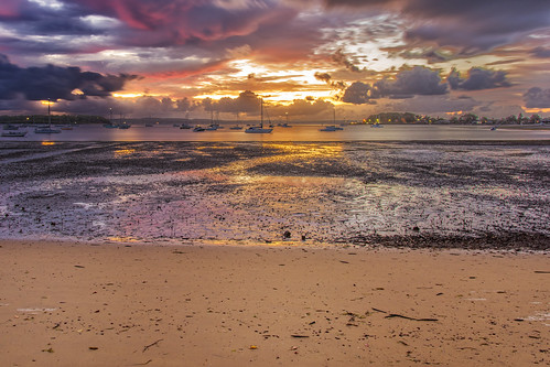 sea sky water clouds sunrise boats sunsetsandsunrisesgold cloudsstormssunsetssunrises