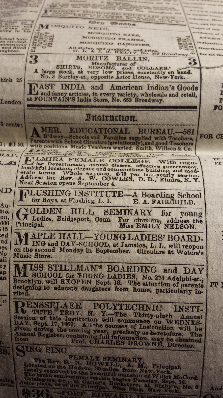 New York Daily Tribune August 9 1862