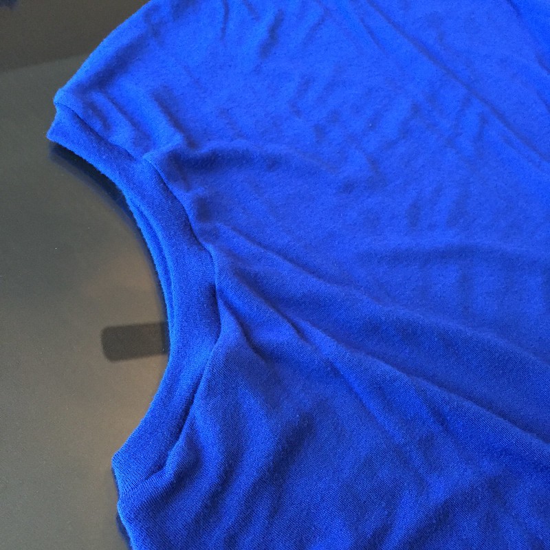 Blue Jersey Dress - In Progress