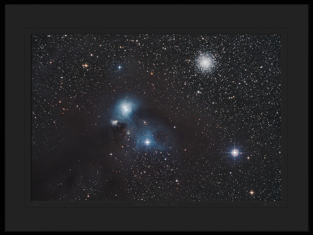 Nebulae and Globula Cluster ( NGC 6123, 6126, 6127 and 6129 ) in the constellations Corona Australis and Sagittarius - by Mike O'Day ( https://500px.com/mikeoday )