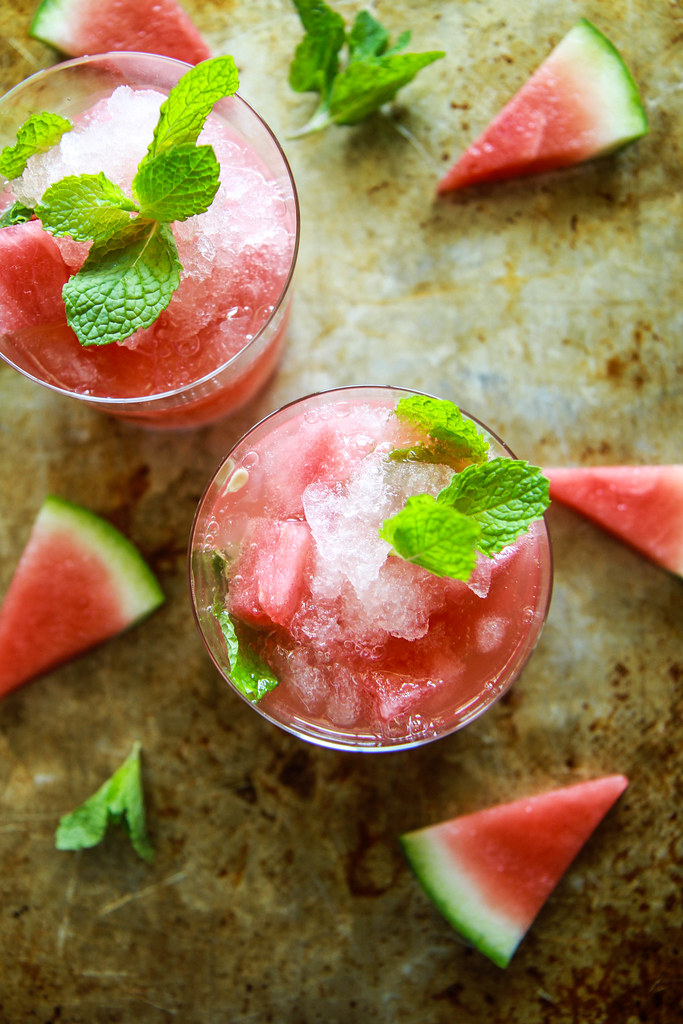 Watermelon Grapefruit Mint Cocktails