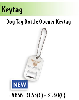 Dog Tag Bottle Opener Keytag