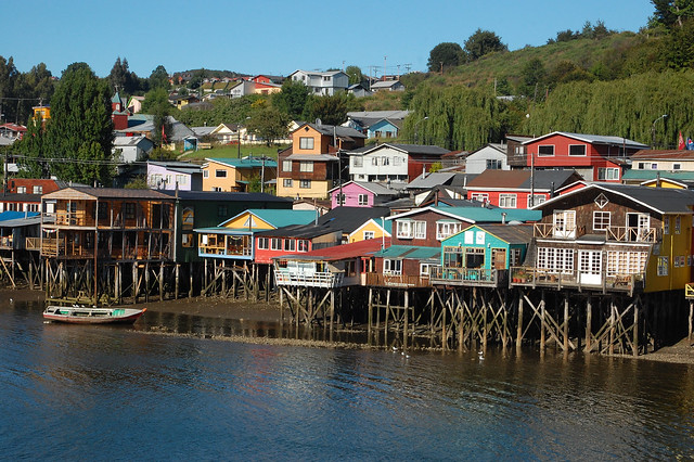 Palafitos (Houses on Stilts) in Castro, Chiloé, Chile