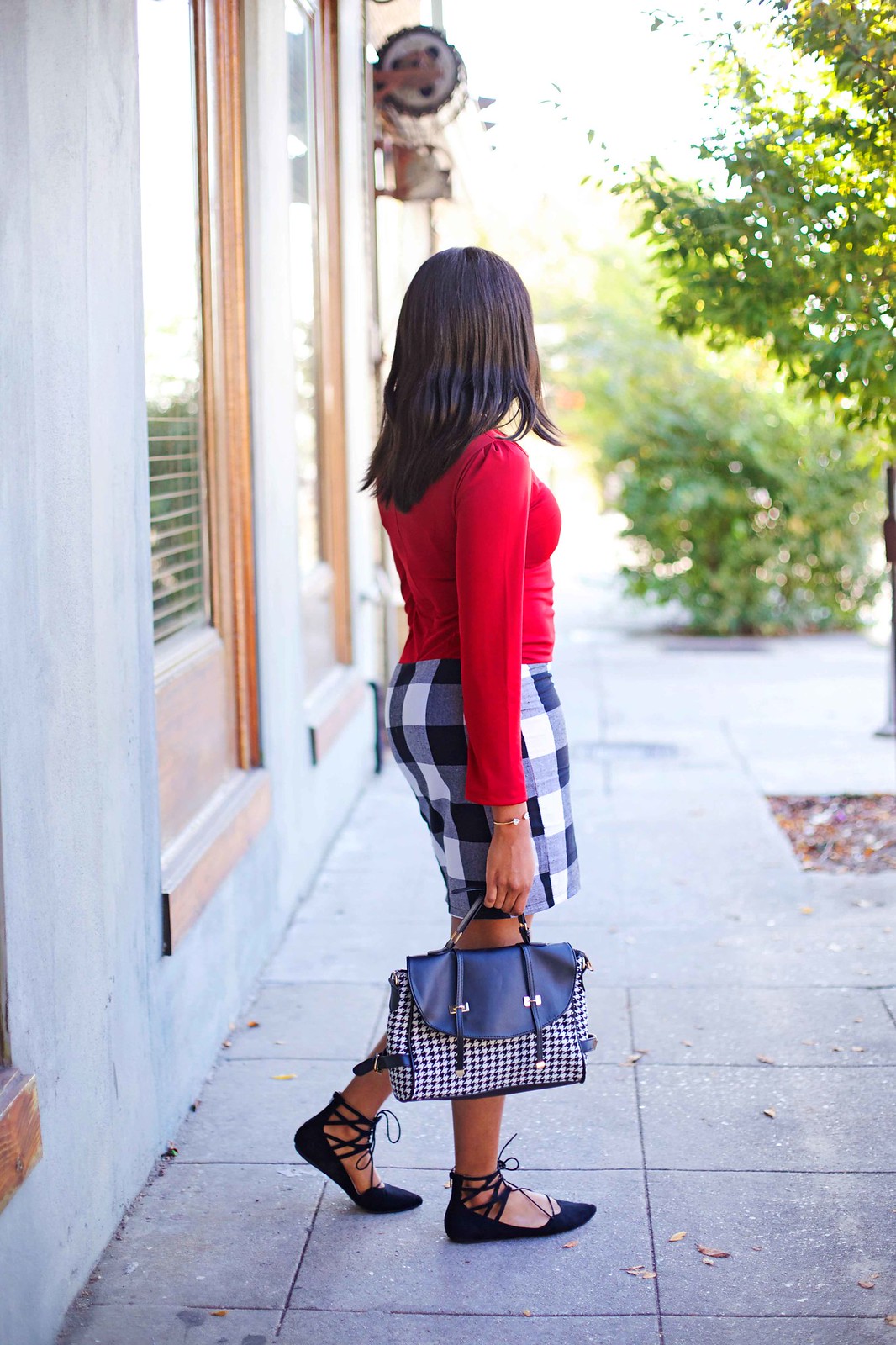 how to style gingham for the office