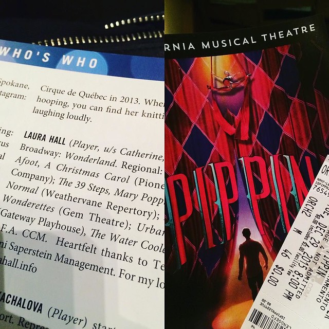 Yay! Here with @daniloo to see @laurahappyhall in #pippinthemusical #sacmusicals