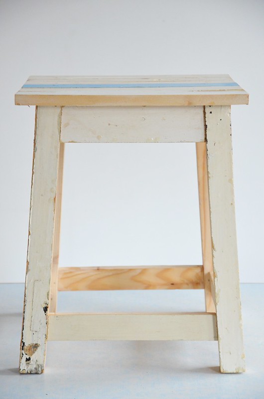 wood & wood stool