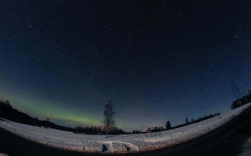 winter snow night stars moonlight northernlights auroraborealis mikkeli vanhamäki southernsavonia