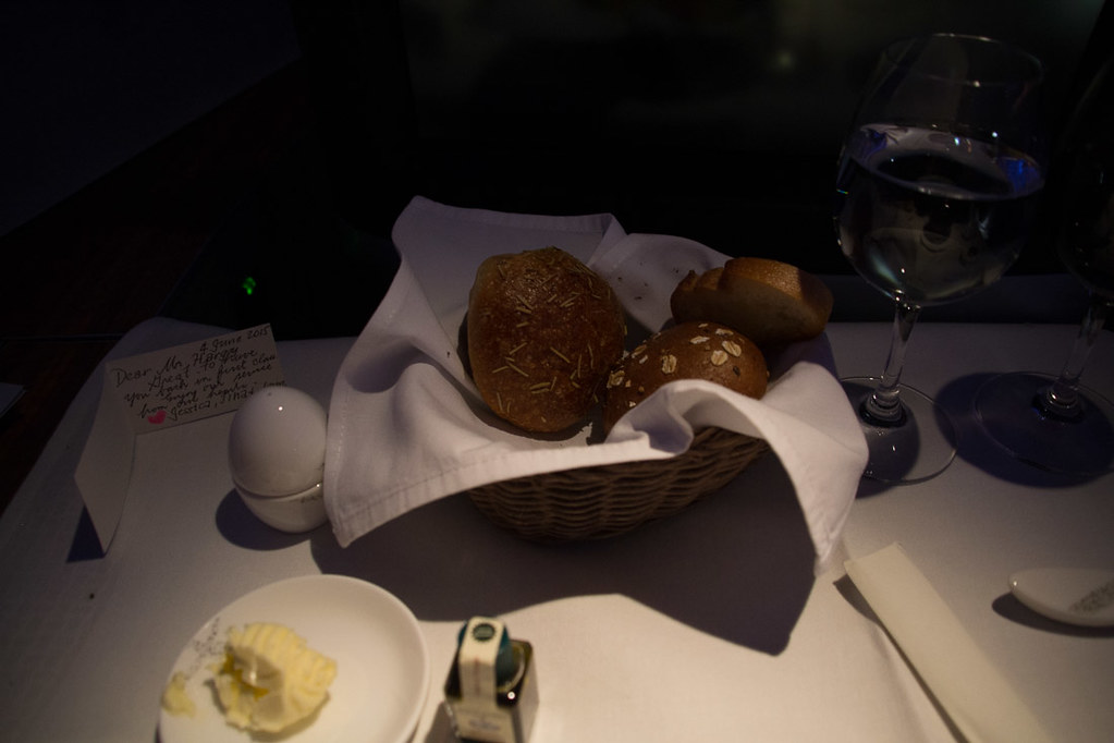 Cathay Pacific First Class Dining