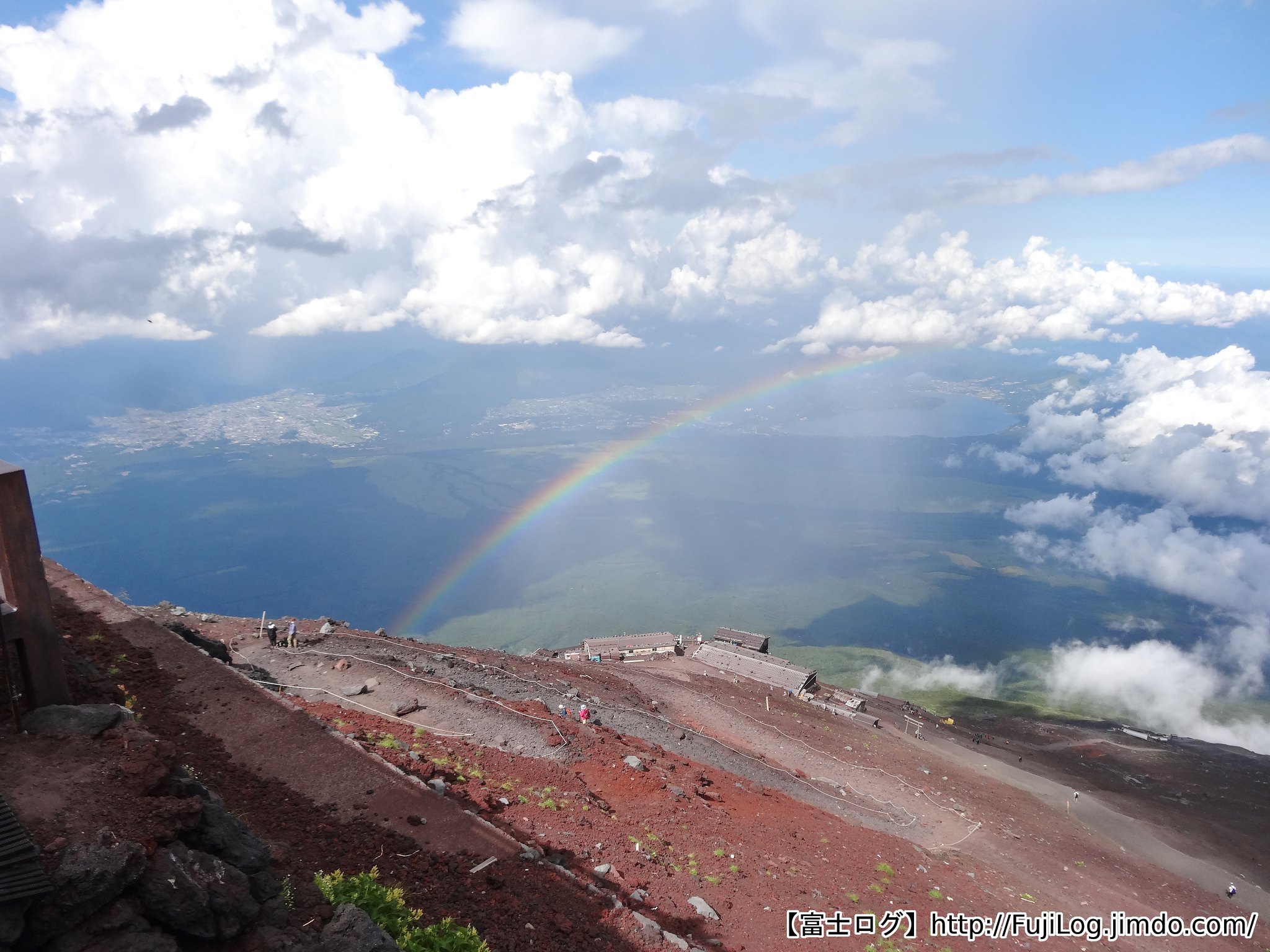 富士山から虹 Rainbow Mt.Fuji