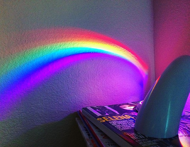 I got a rainbow in ma room! (Thanks @cat_marnell) 🌈