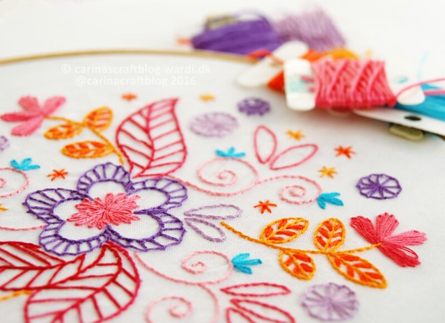 Dancing Blooms - embroidery pattern