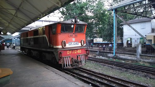 Myanmar Railways DF1240 in Yangon Central Railway Station, Yangon, Myanmar /Dec 27, 2015