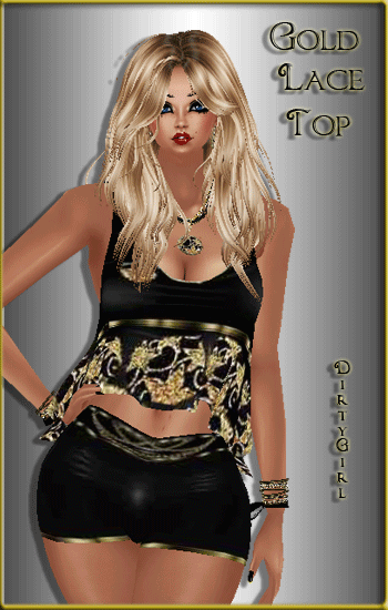 Gold Lace Top Banner