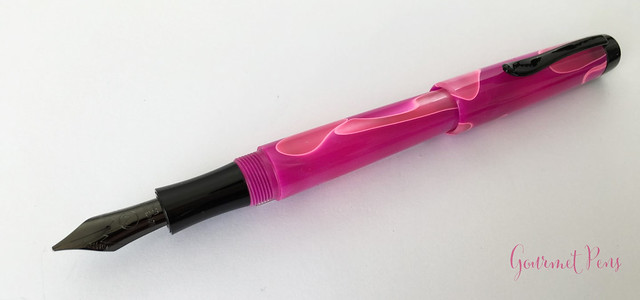 Review Monteverde Intima Neon Pink Fountain Pen - Stub @GouletPens (11)