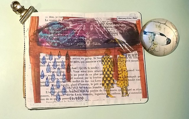 Traveling art journal. My pages in Ronay's book