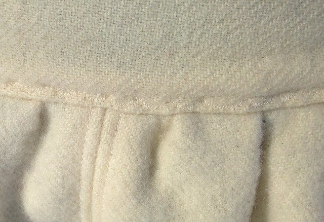 Megan Nielsen Brumby skirt made from a vintage blanket