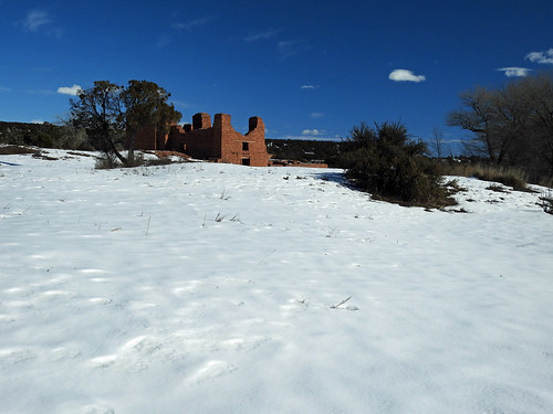 snow newmexico landscape ruins scenic culture historical