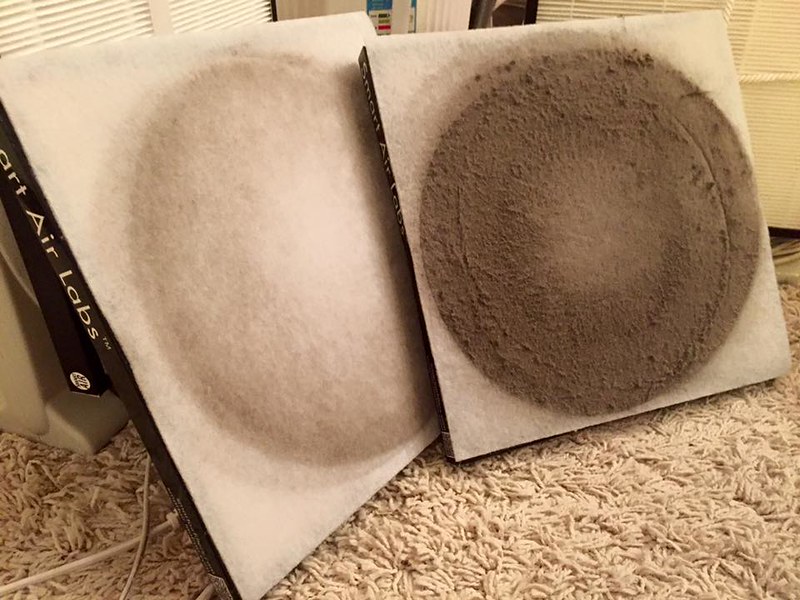 How air filters look like upon retirement