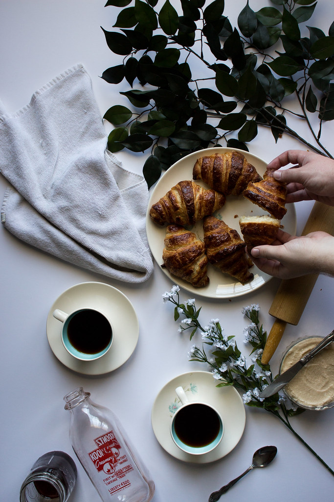 Learning to make Croissants with cold brew coffee butter + my first internship // TermiNatetor Kitchen