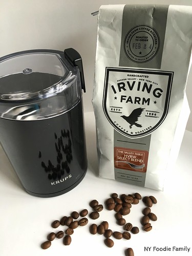 Coffee Grinder and Irving Farm coffee