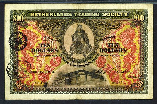 1909 Netherlands Trading Society banknote