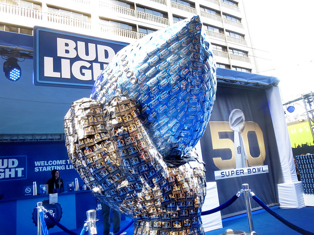 Bud Light Cans Display
